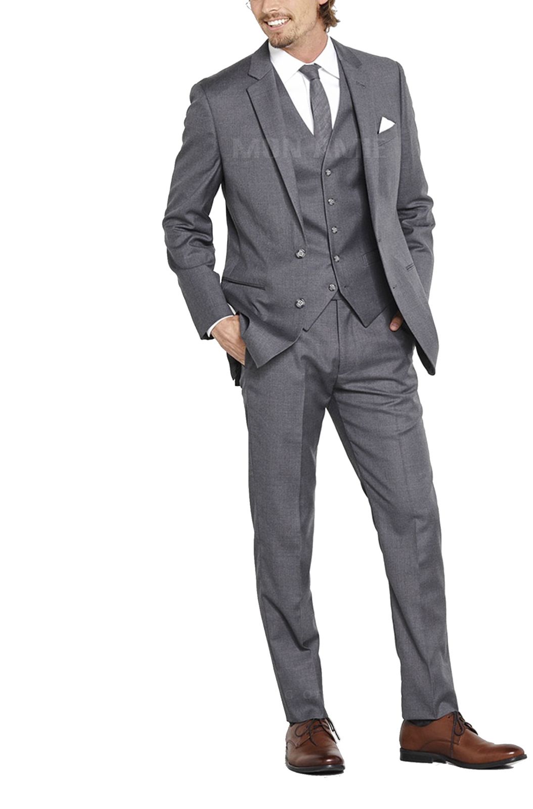 3 Pieces Silver Suit 